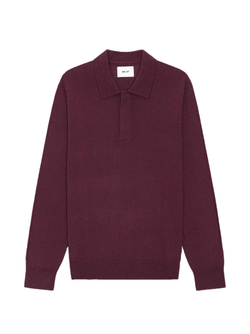 NN07 Emerson mouline-knit polo sweater