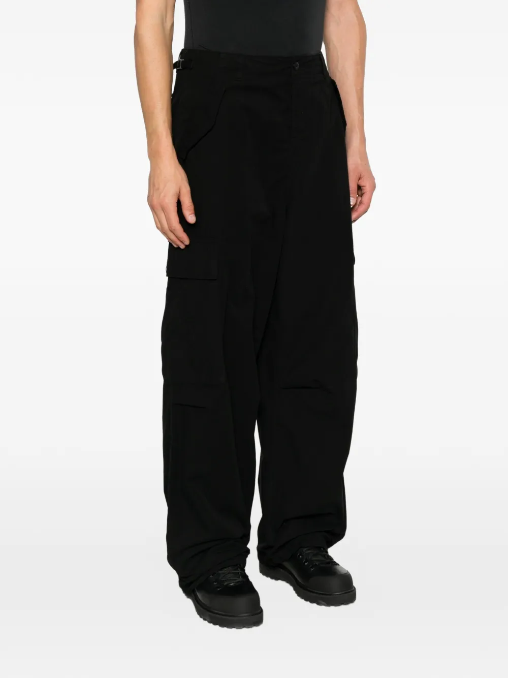 Carhartt WIP Cargo broek met logopatch Zwart