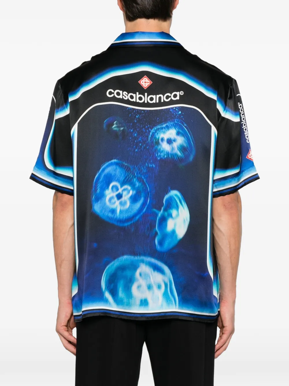 Casablanca Meduse Sportif overhemd met knopen Blauw