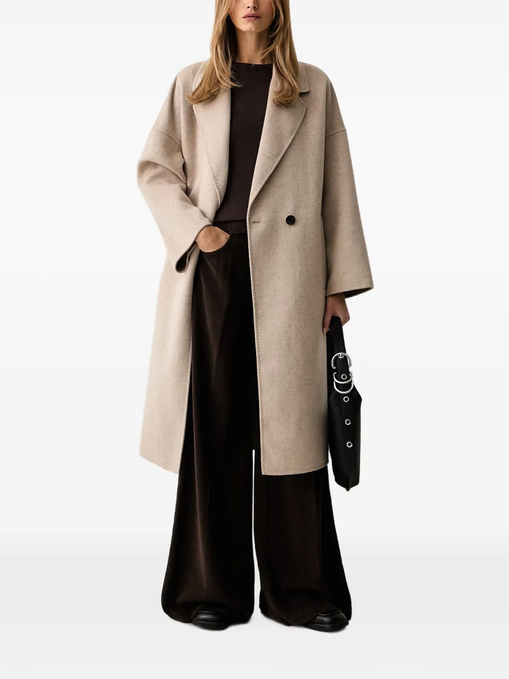 VICOLO double-breasted notched-lapel coat