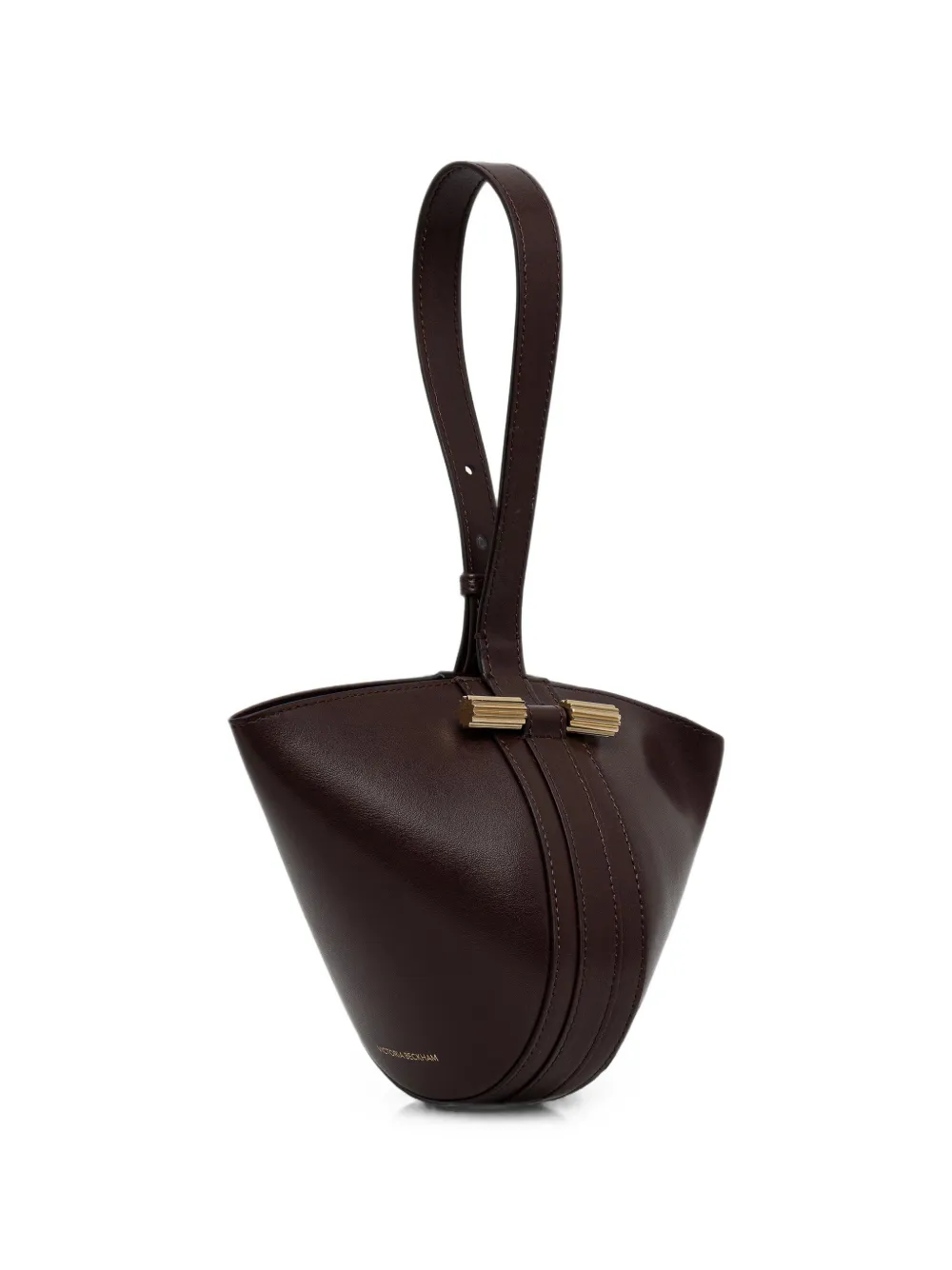 Victoria Beckham Portofino Dia shopper met geribbelde hardware Bruin