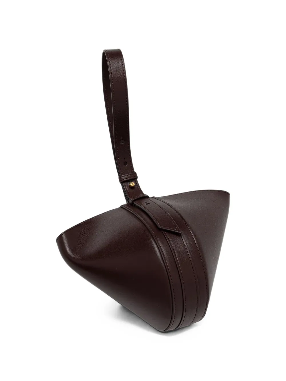 Victoria Beckham Portofino Dia shopper met geribbelde hardware Bruin