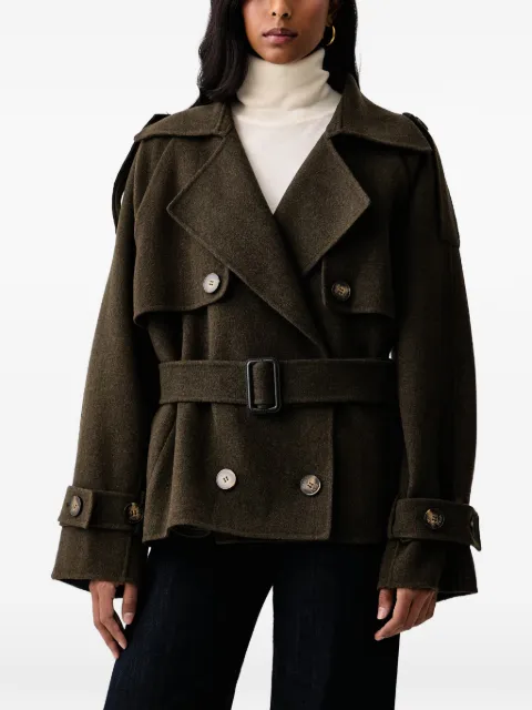 VICOLO double-breasted belted coat