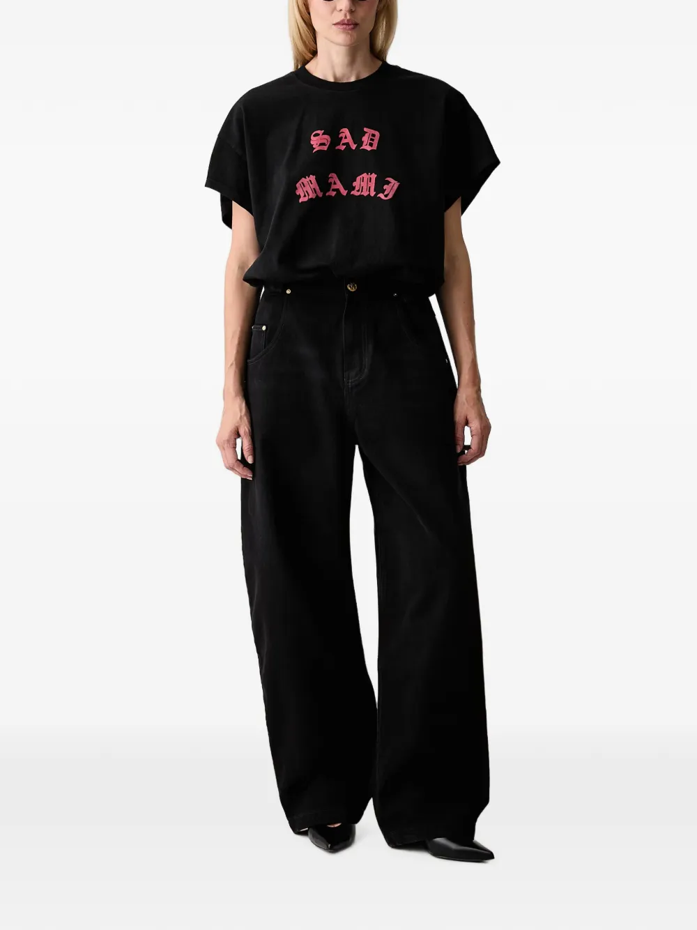 Willy Chavarria Slogan-print Bodysuit in Black, view 2