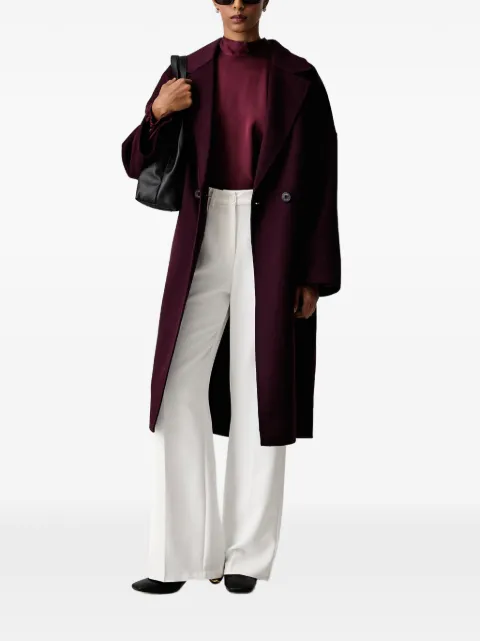 VICOLO double-breasted notched-lapels coat