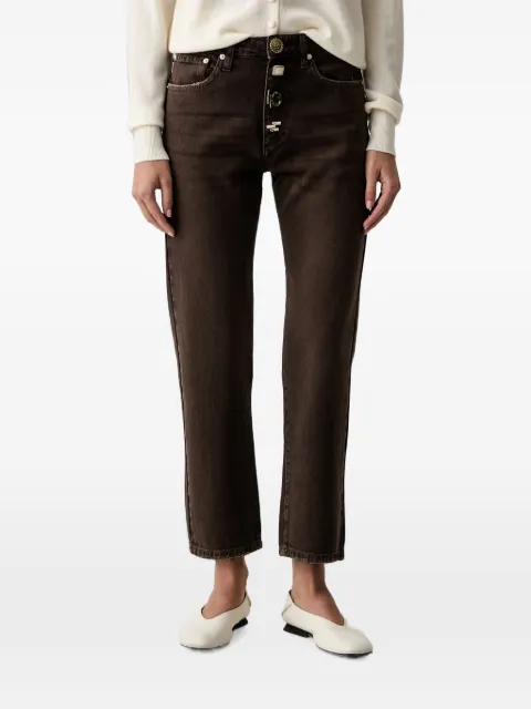 VICOLO embellished straight-leg jeans