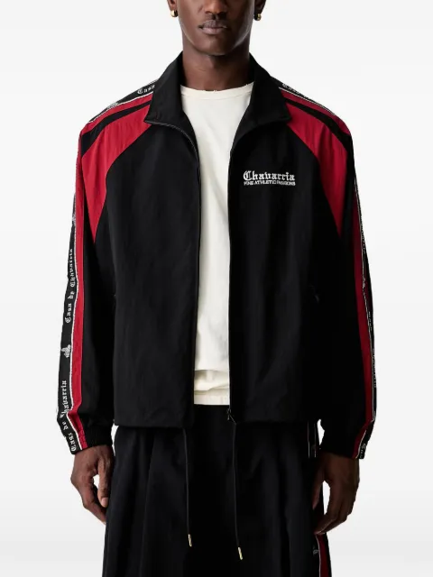 Willy Chavarria logo-embroidered zip-up jacket
