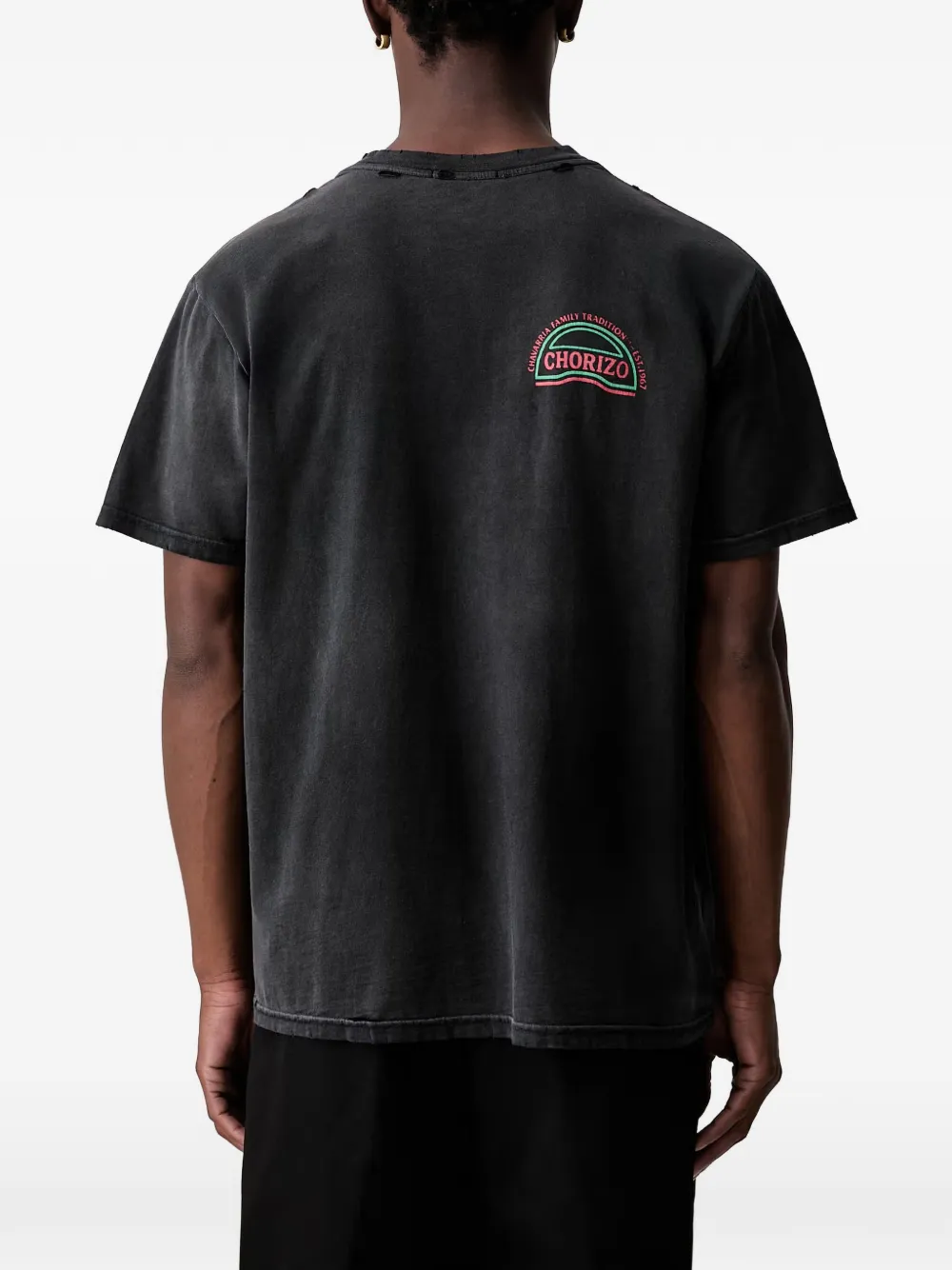 Willy Chavarria T-shirt met grafische print Zwart