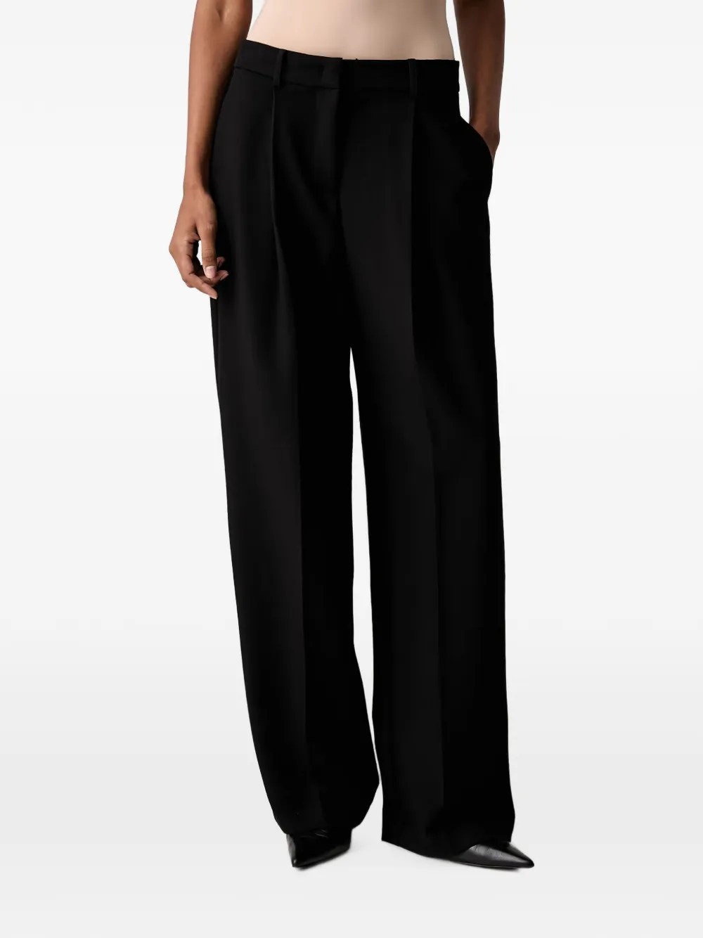 VICOLO pleated palazzo pants