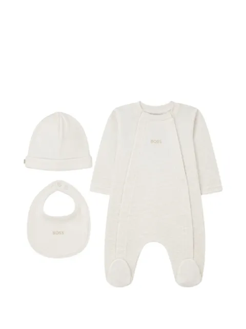 BOSS Kidswear logo-print three-piece set