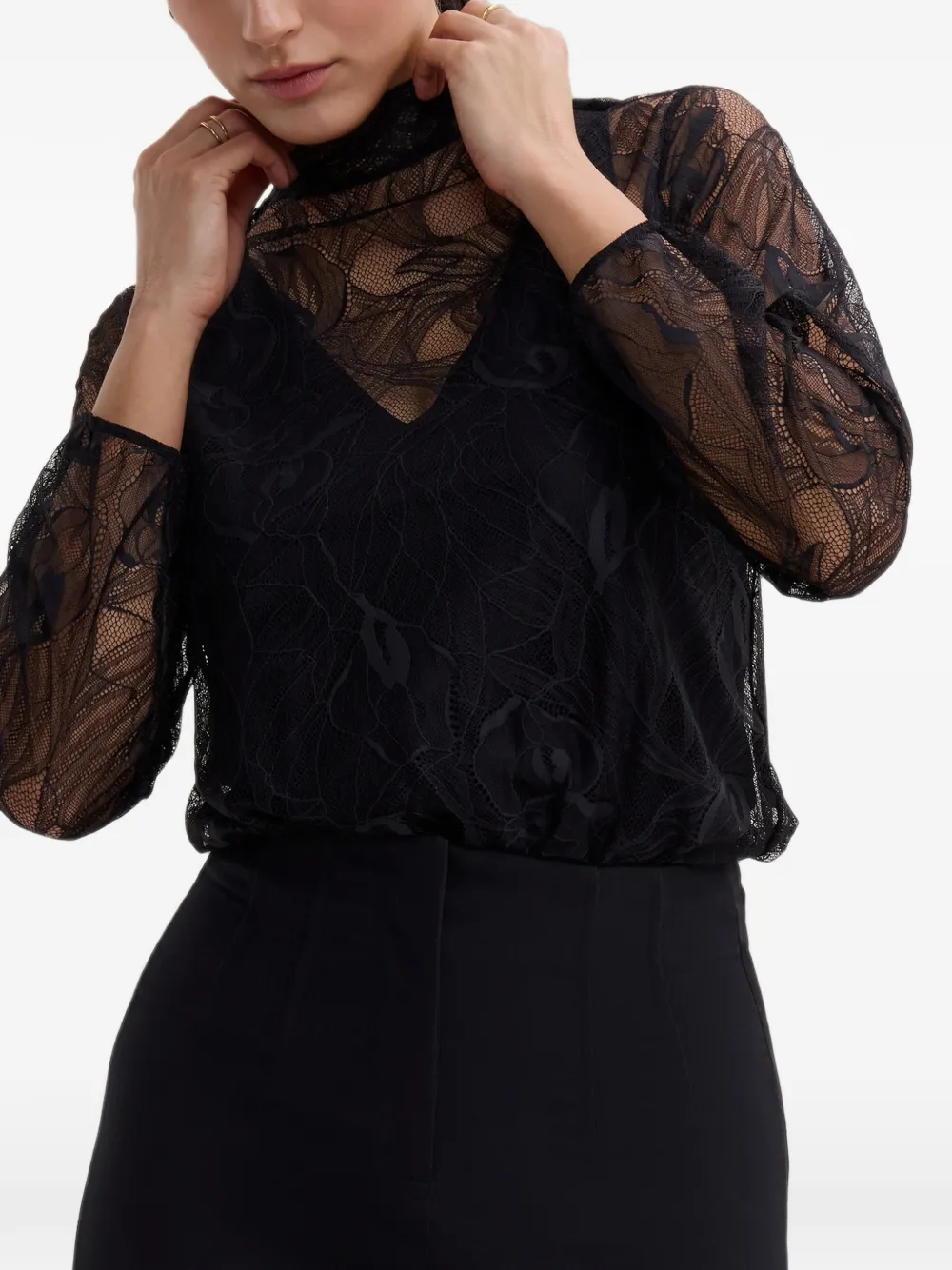 Aubade Bodysuit met lange mouwen Zwart