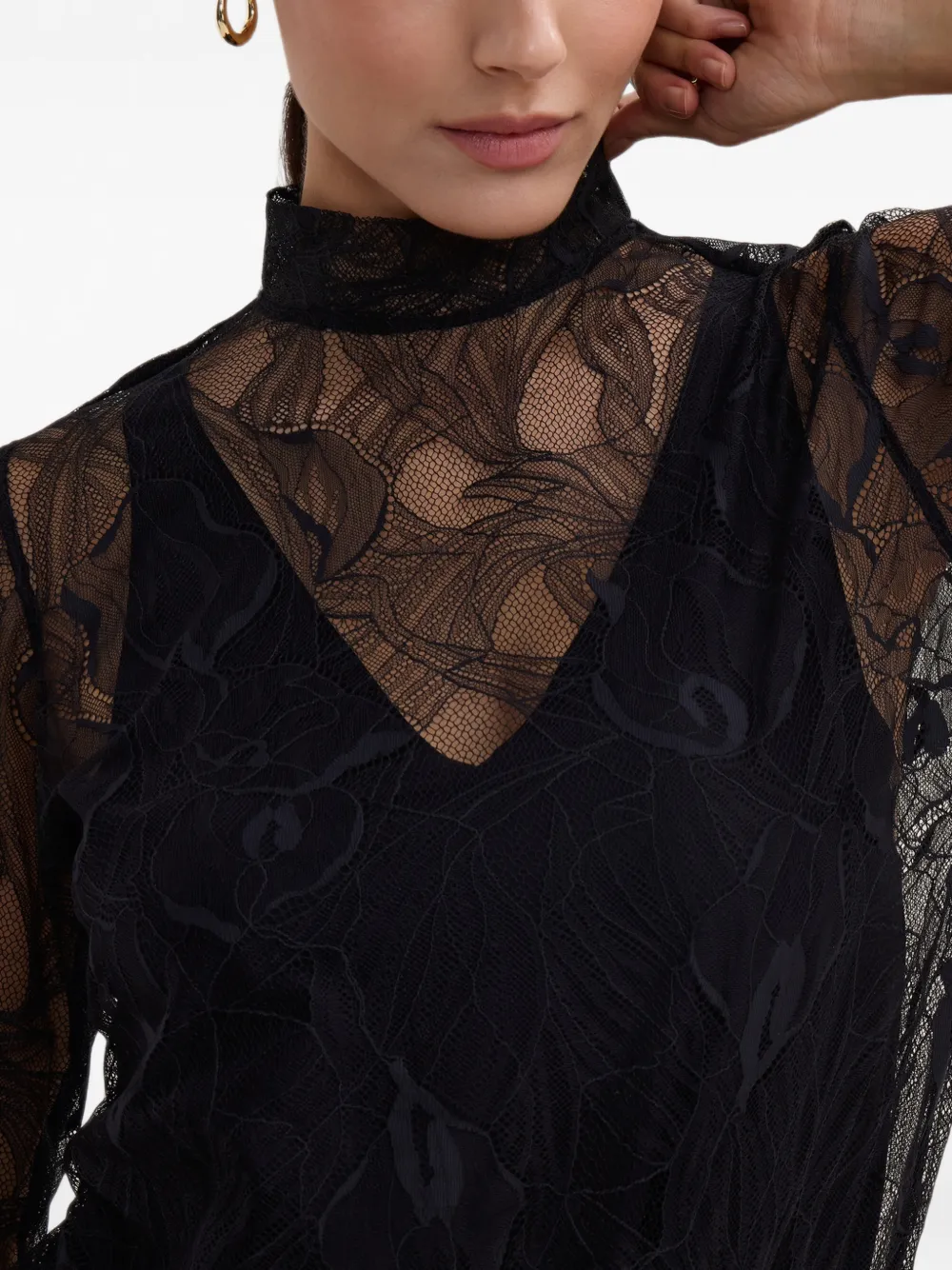 Aubade Bodysuit met lange mouwen Zwart