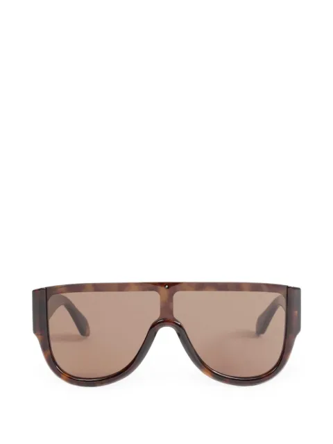 Alaia Eyewear Mask tortoiseshell-effect shield-frame sunglasses