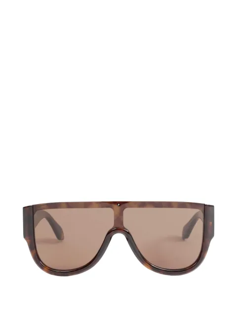 Alaia Eyewear Mask tortoiseshell-effect shield-frame sunglasses