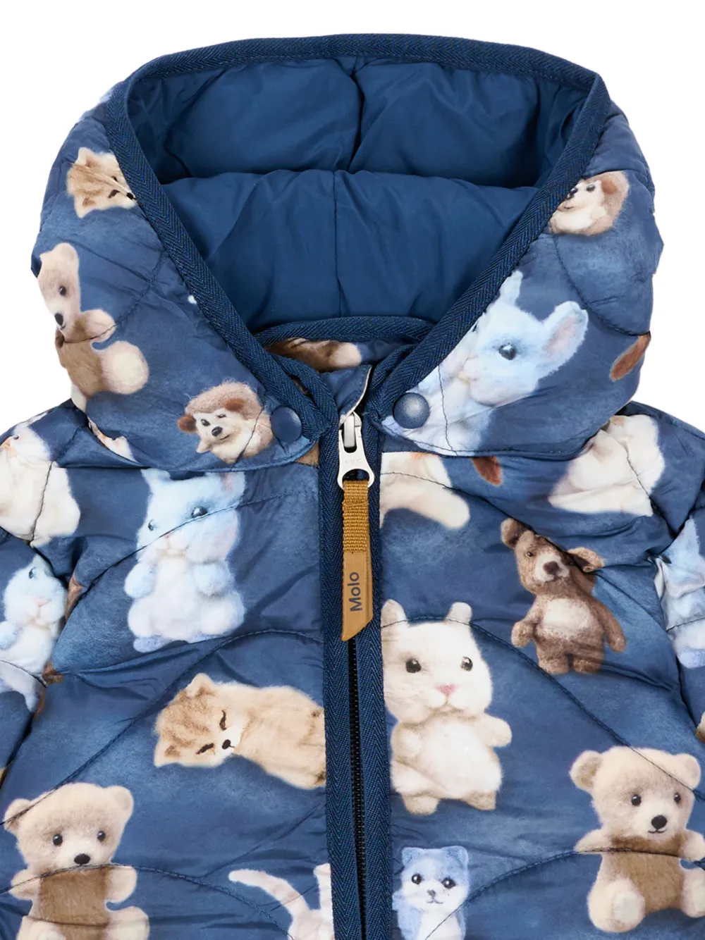 Molo Harmony gewatteerd jack Blauw