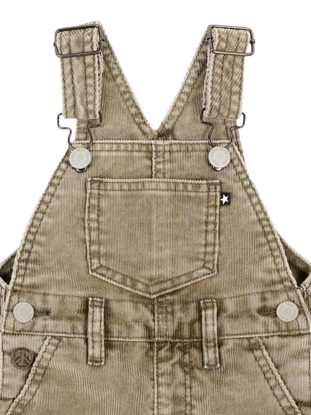 Molo Tuinbroek met ribfluwelen textuur Bruin