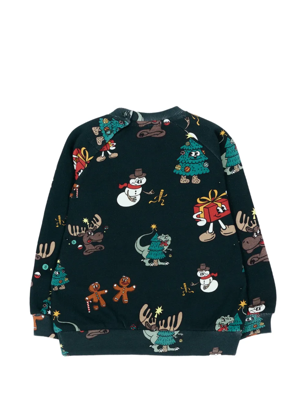 Molo Disc sweater met grafische print Groen