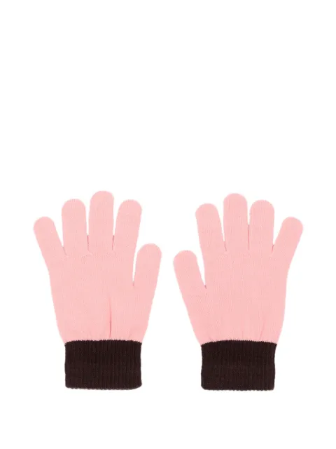 Molo Intarsien-Handschuhe mit Smiley