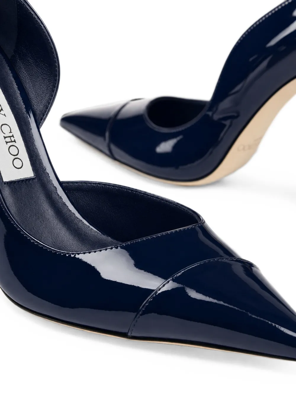 Jimmy Choo Brigitte 100 patent leather pumps Blauw