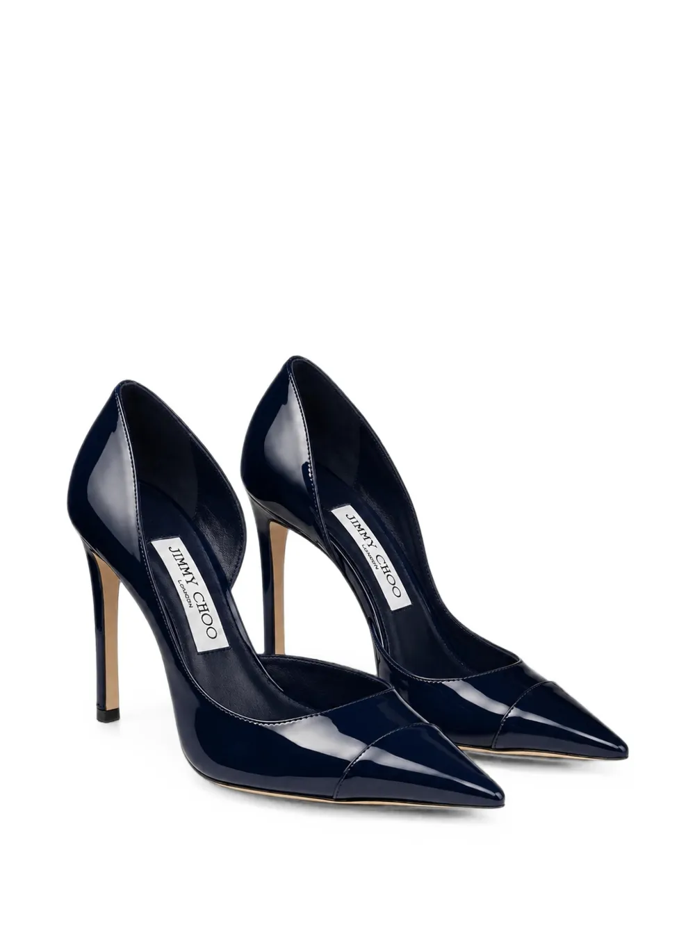 Jimmy Choo Brigitte 100 patent leather pumps Blauw