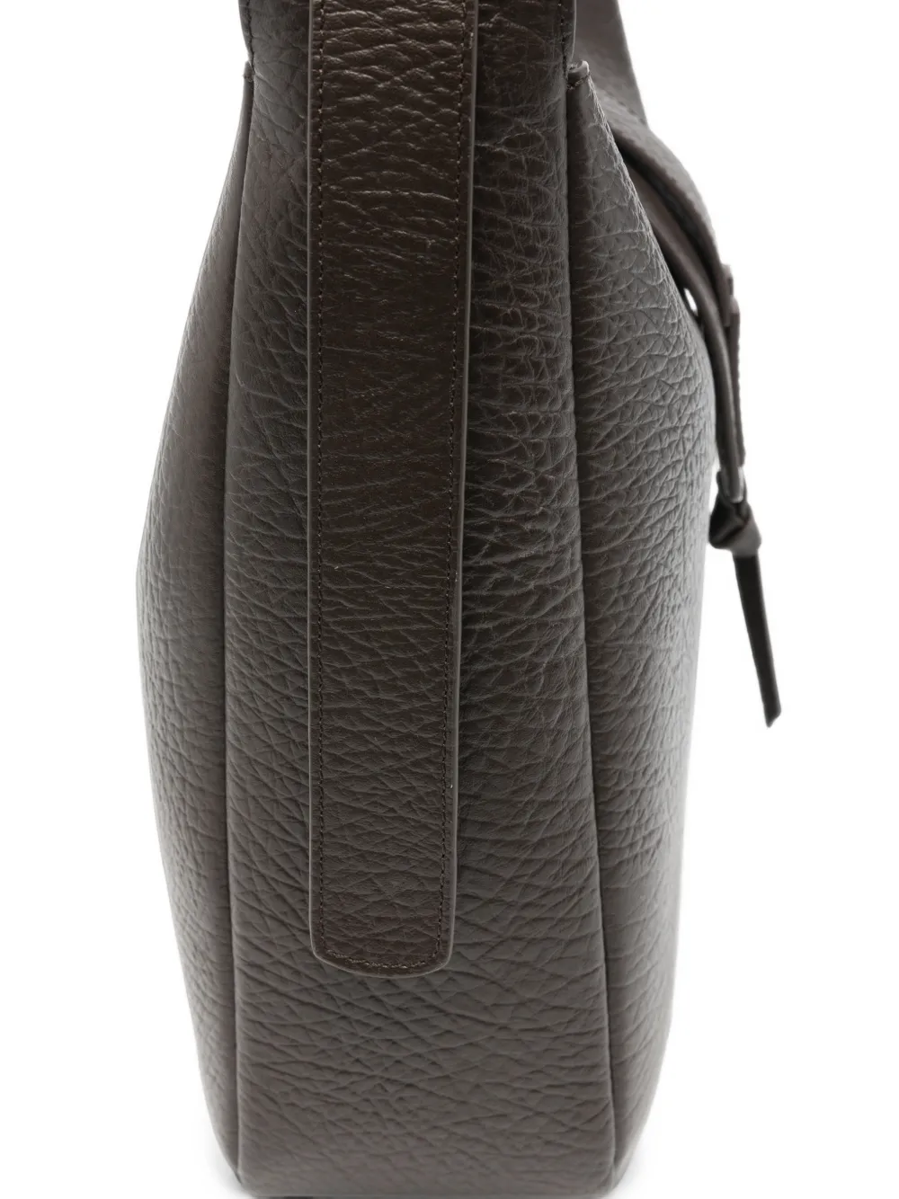 Hogan Shopper van bewerkt leer met gespdetail Bruin
