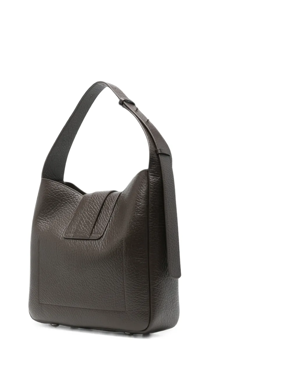 Hogan Shopper van bewerkt leer met gespdetail Bruin