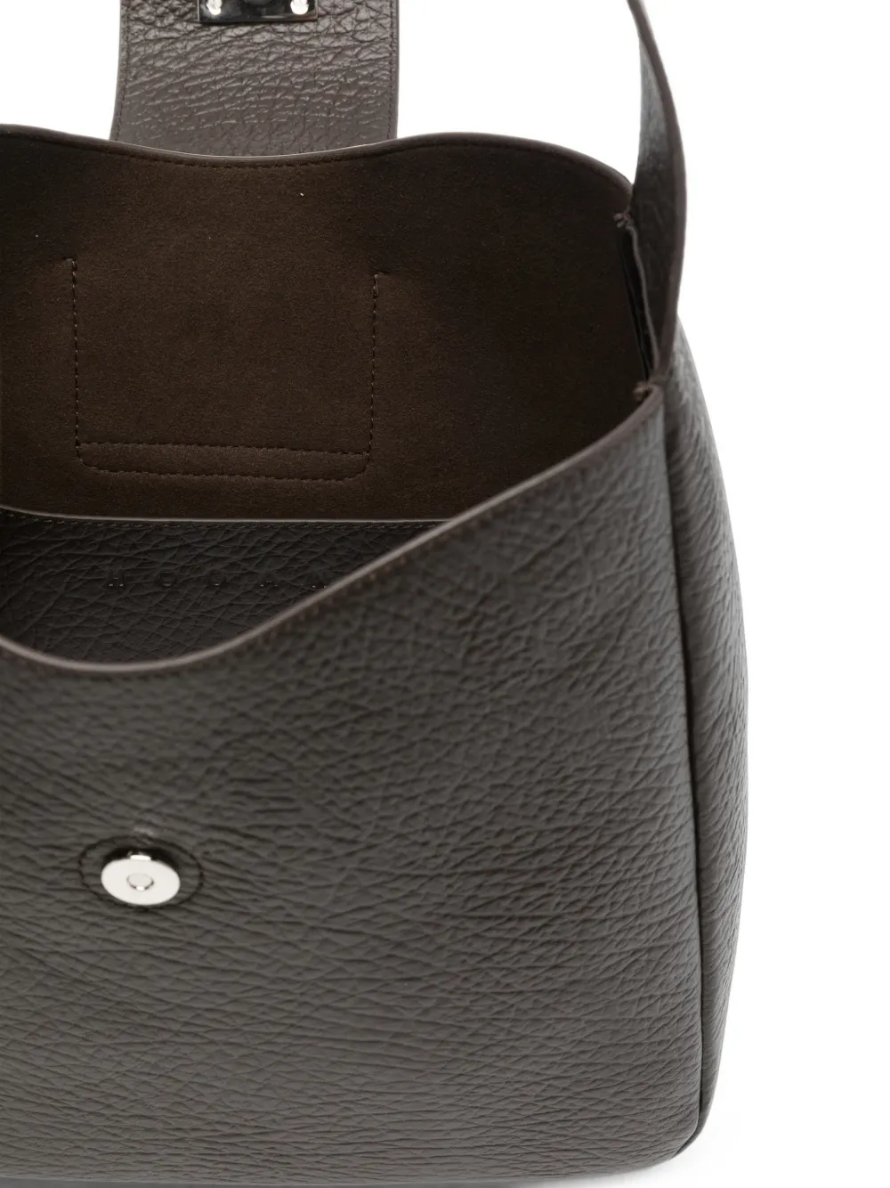 Hogan Shopper van bewerkt leer met gespdetail Bruin