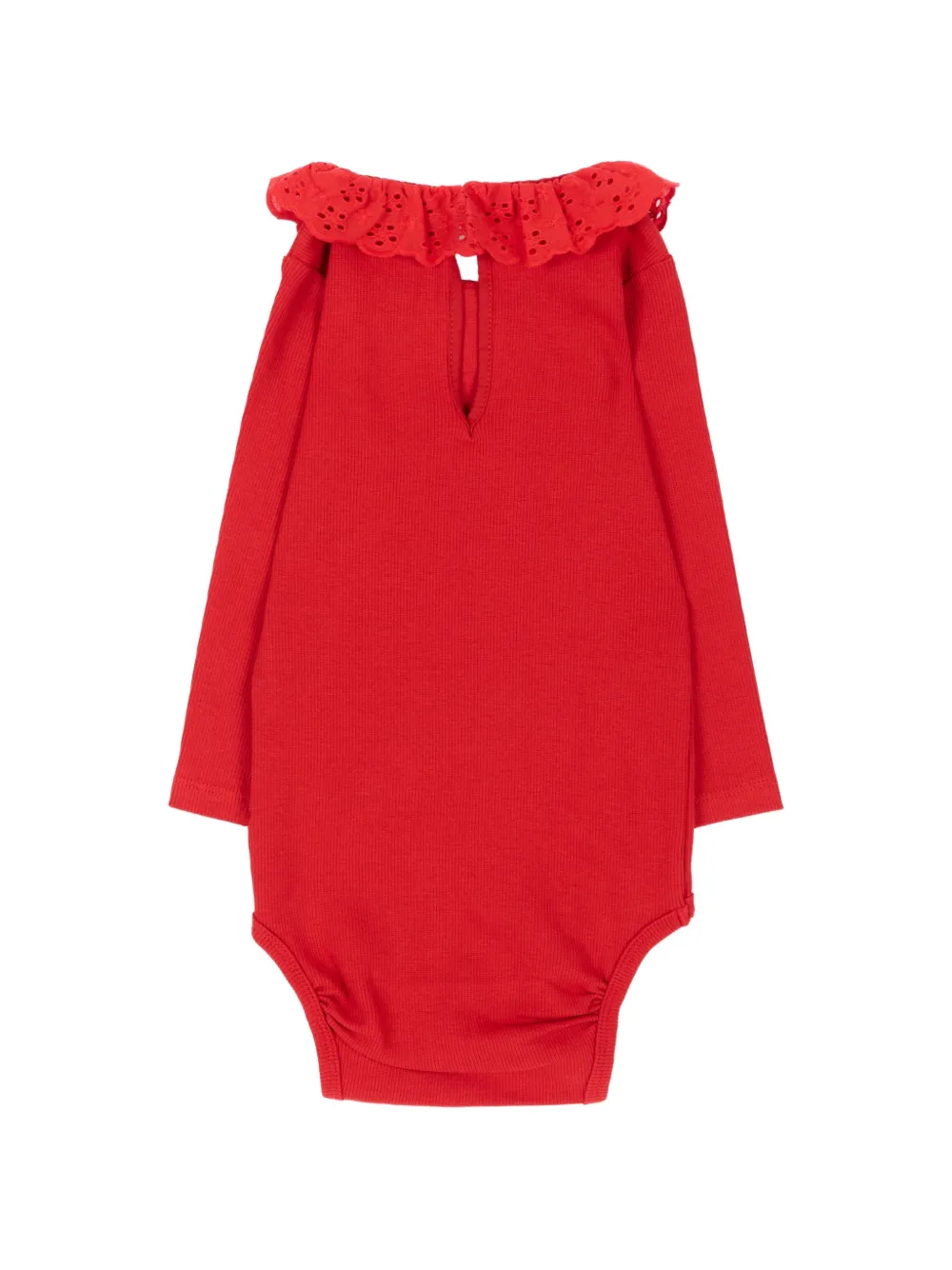 Molo Broderie anglaise body met ruches Rood