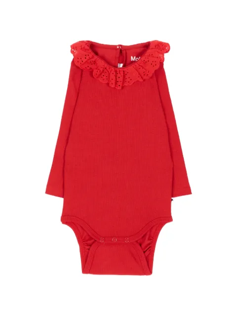 Molo ruffled broderie-anglaise bodysuit