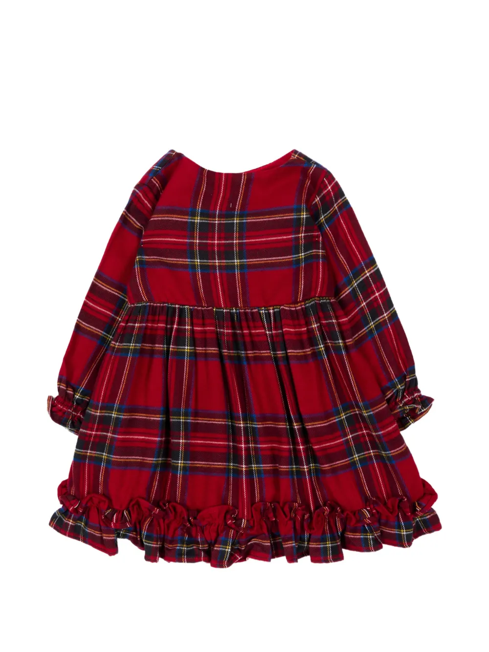 Molo Jurk met ruches en tartan-ruit Rood