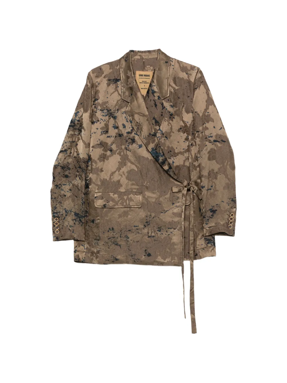 Uma Wang Khloe wrap jacket - Marron Uma Wang Khloe wrap jacket - Marron