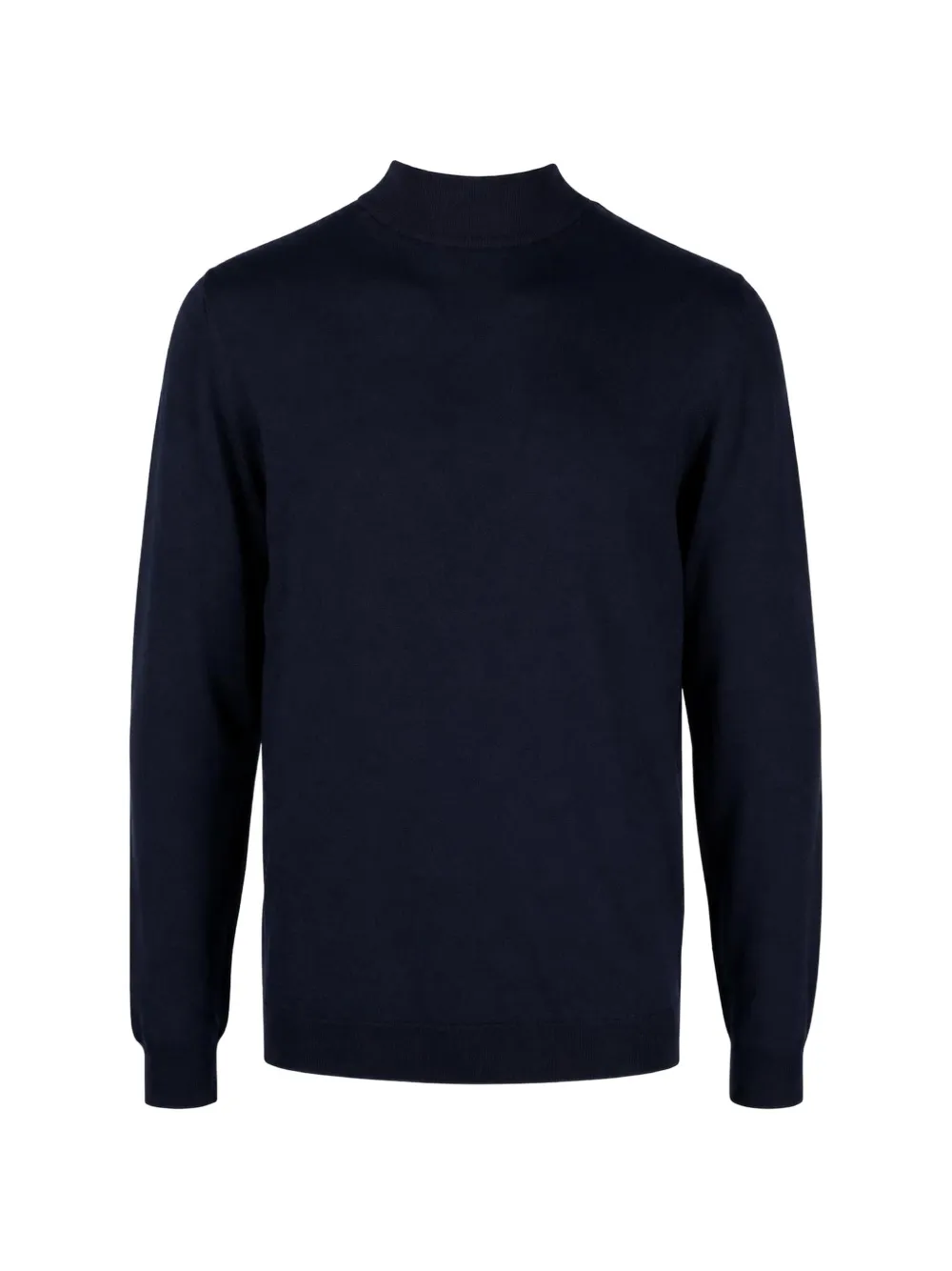 Lardini mock-neck knit sweater Blauw