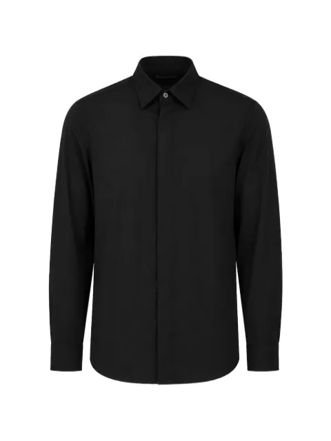 Lardini concealed-button shirt
