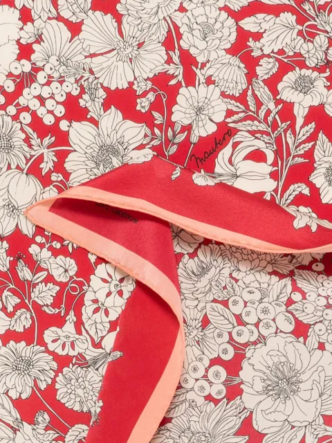 MANTERO 1902 floral-print silk scarf