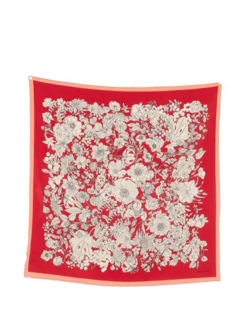 MANTERO 1902 floral-print silk scarf