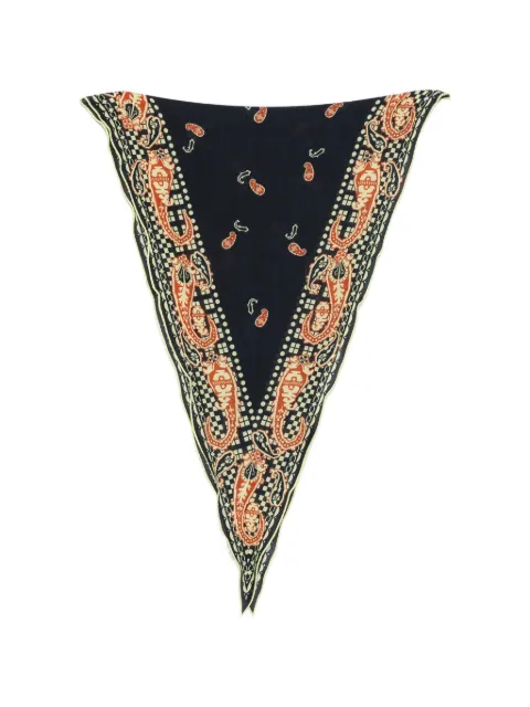 MANTERO 1902 paisley-print triangular scarf