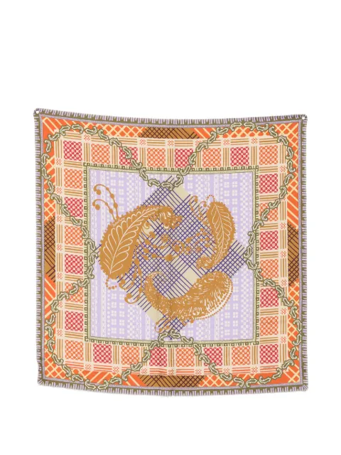 MANTERO 1902 print patchwork-effect scarf