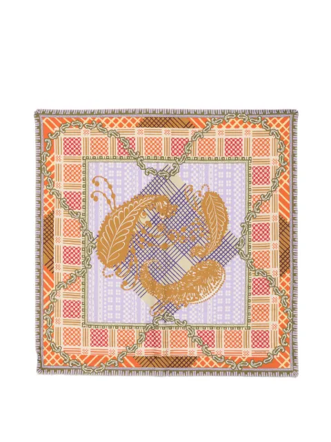 MANTERO 1902 print patchwork-effect scarf