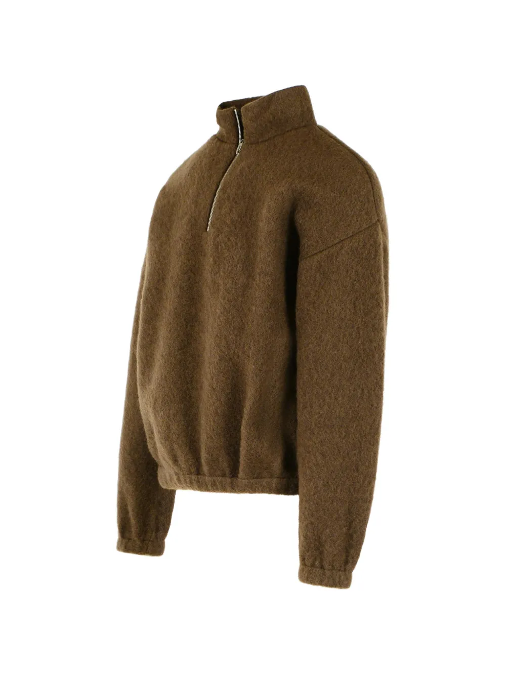 Jil Sander quarter-zip wool-blend sweater Bruin