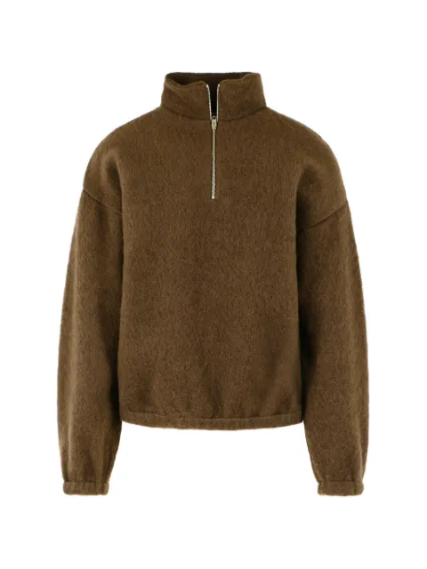 Jil Sander quarter-zip wool-blend sweater