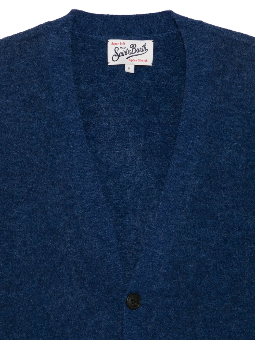MC2 Saint Barth Herrison Alpaca V-neck cardigan Blauw