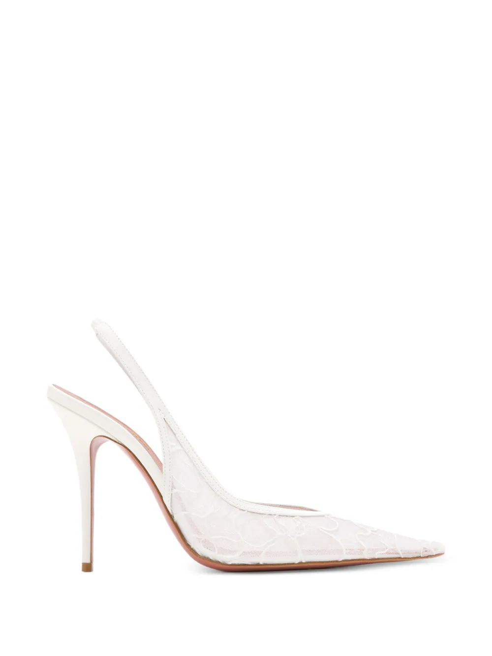 Amina Muaddi Anok lace slingback pumps