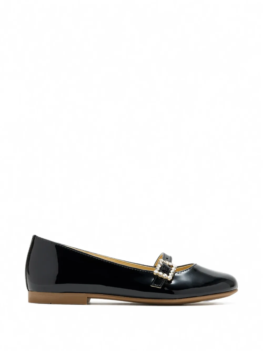 ANDANINES crystal Mary-Jane ballet flats - Nero