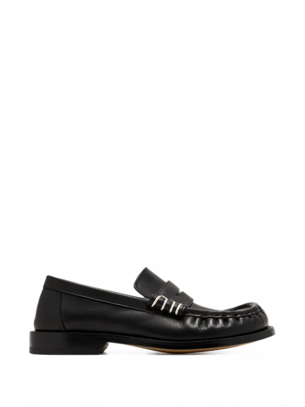 JW Anderson contrast-stitch penny loafers - Nero