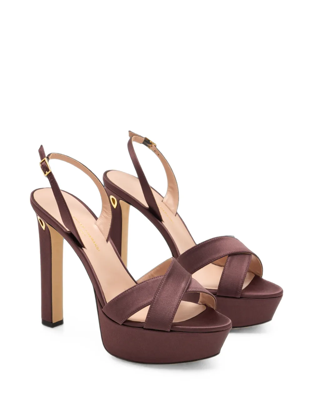 Jennifer Chamandi Leonardo platform sandals Paars