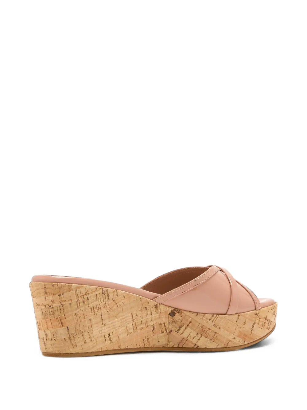 Malone Souliers Perla patent-leather wedge sandals Roze