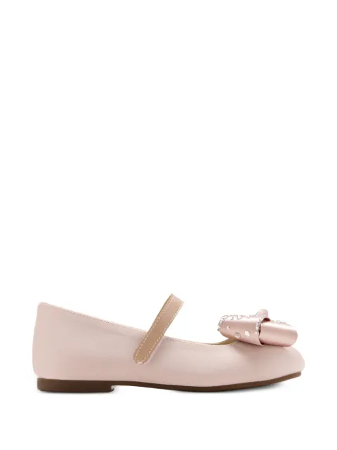 BabyWalker crystal-embellished bow ballet flats