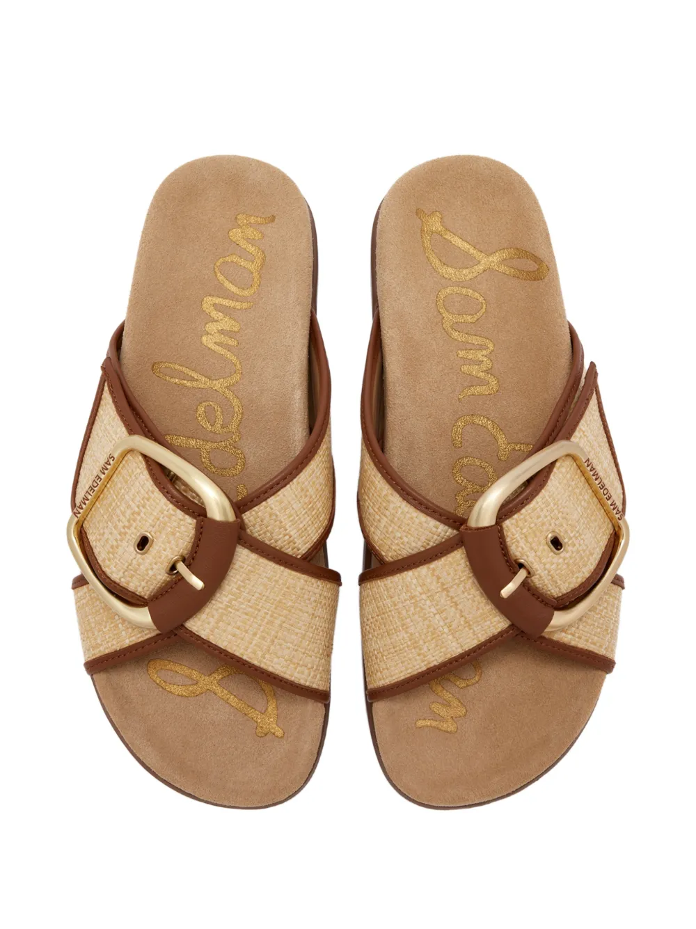 Sam Edelman Darla buckle-detail sandals Beige