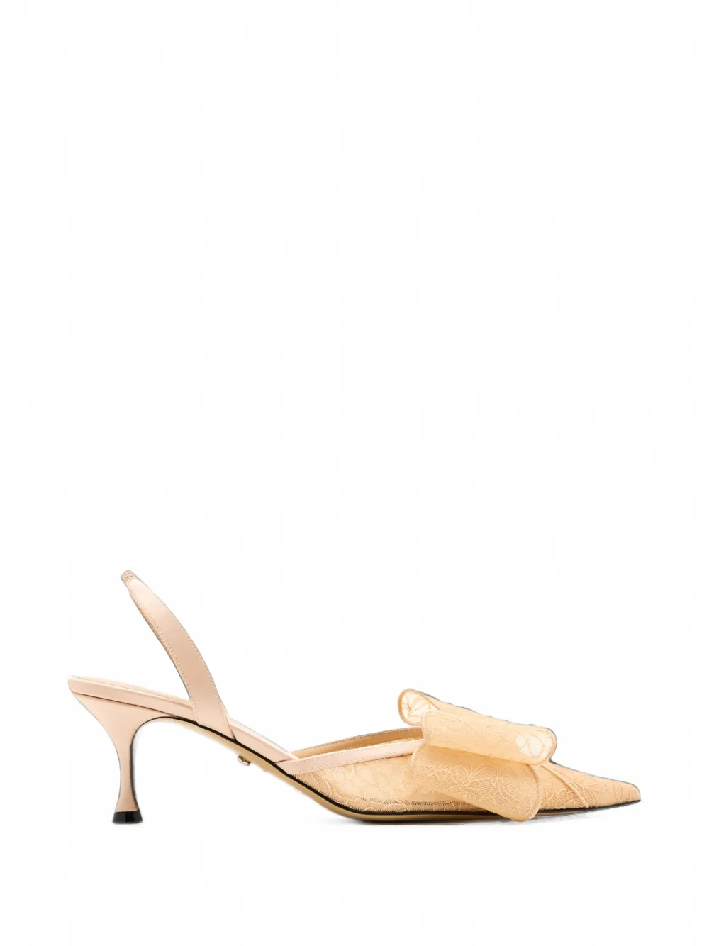 MACH & MACH Le Cadeau lace slingback pumps