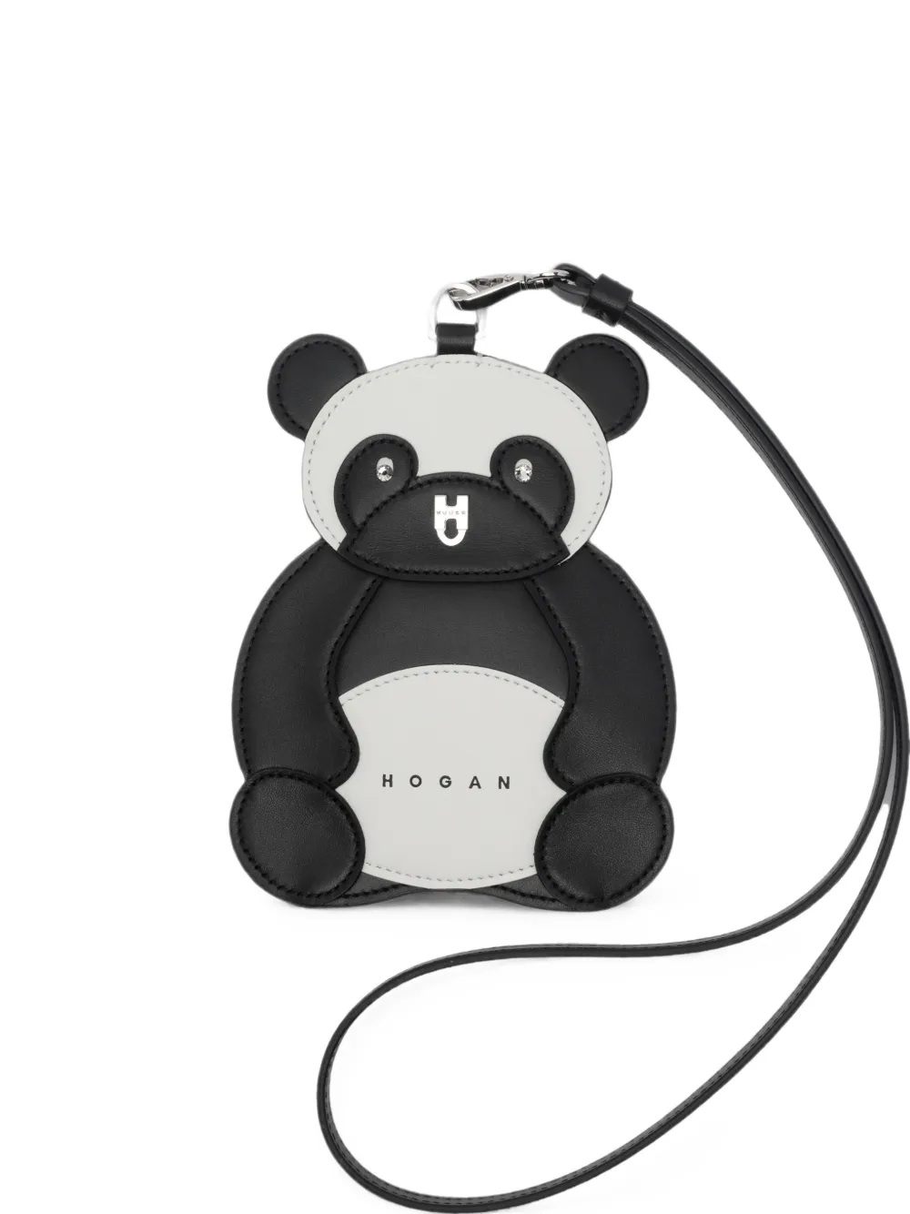 Hogan panda-patch card holder - Nero